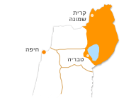 מיקום של האיזור על גבי מפה