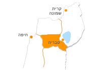 מיקום של האיזור על גבי מפה