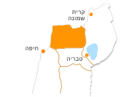 מיקום של האיזור על גבי מפה